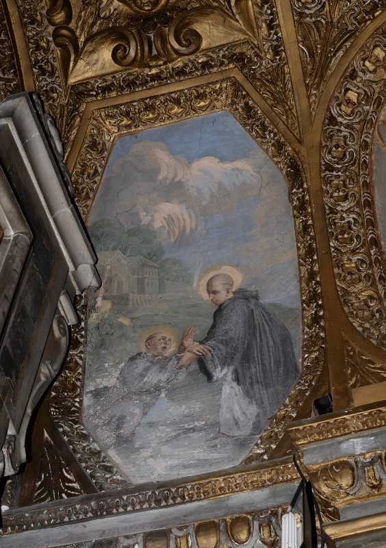 Sant'Idelfonso sorregge un monaco